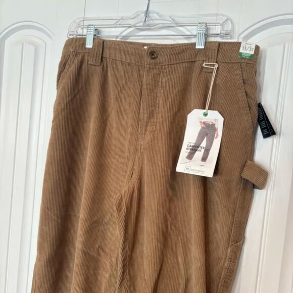 Regeneration Tan Corduroy Carpenter Straight Leg Pants Size 13/31 - Picture 3 of 7
